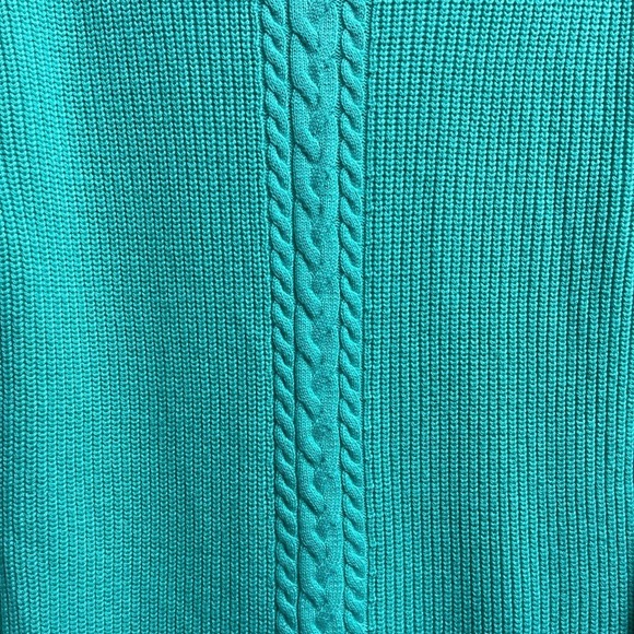 Talbots Lambswool Cable Knit Mock Neck Pull Over Sweater Women's Small Petite - Picture 6 of 6